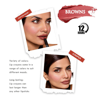 Love Earth Lip Crayon Non-Transfer Lipstick - Browns - Distacart