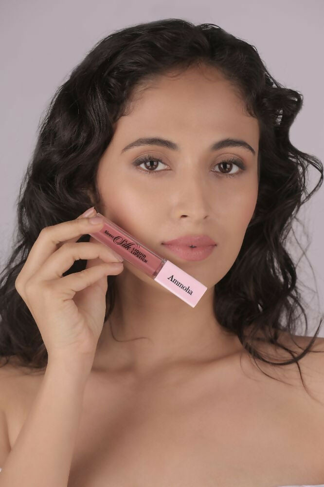 Ammoha Cosmetics Long-Lasting, Matte-Finished Almond Cream Color Liquid Lipstick - Distacart