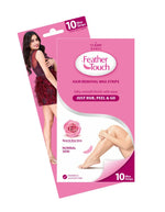 Thumbnail for VI-JOHN Feather Touch Rose & Alevera Hair Removal Wax Strips for Normal Skin Praraben & Sulphate Free