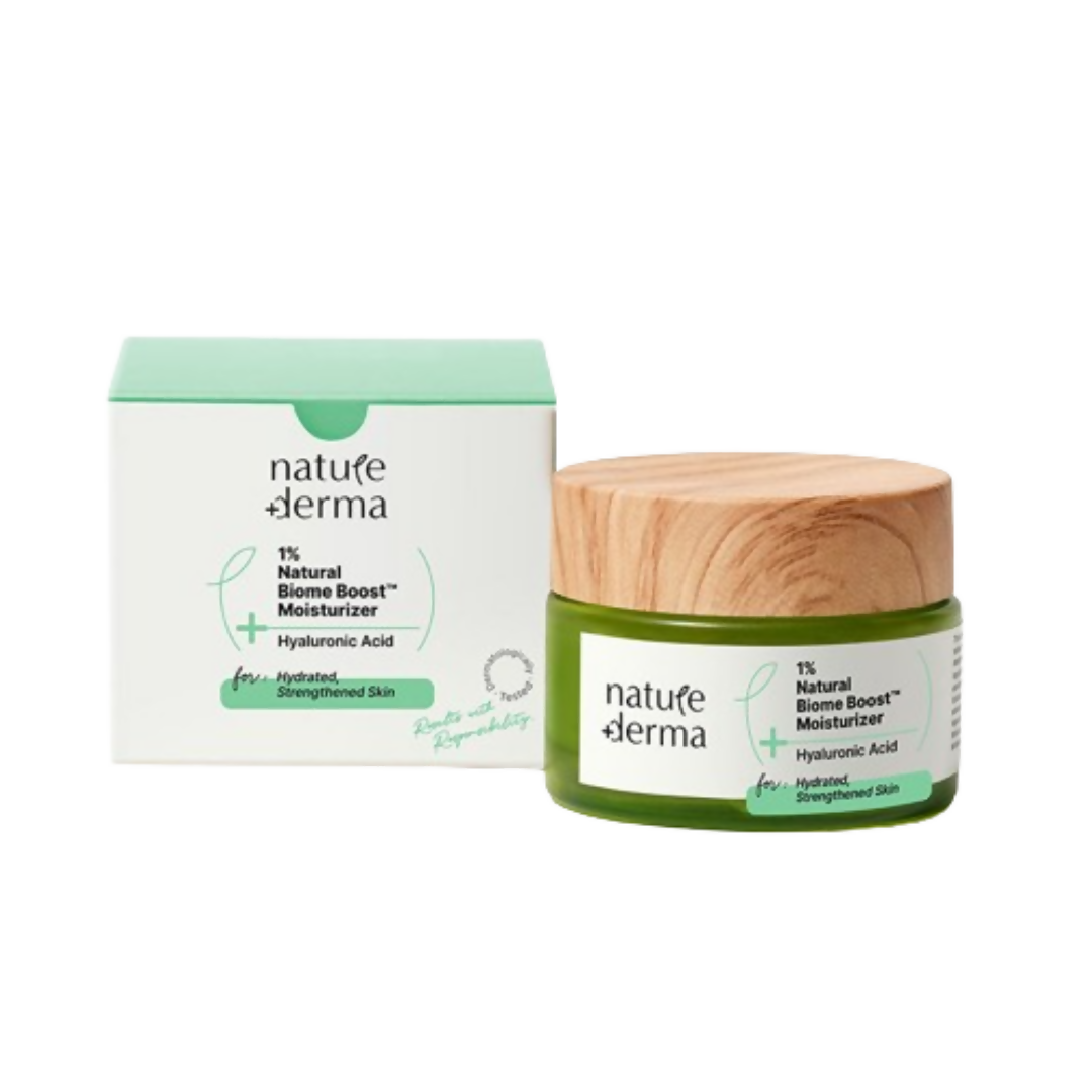 Nature Derma 1% Natural Biome-Boost Moisturizer With Hyaluronic Acid - Distacart