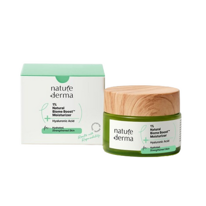 Nature Derma 1% Natural Biome-Boost Moisturizer With Hyaluronic Acid - Distacart