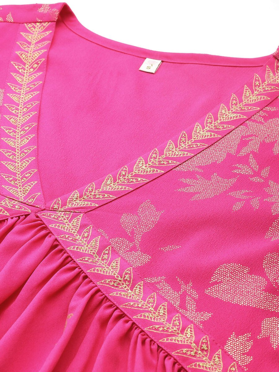 Ahalyaa Women's Traditional Wear Co-ods - Pink - Distacart