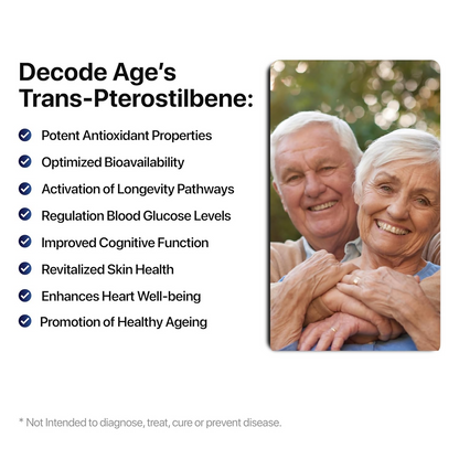 Decode Age 99% Pure Trans-Pterostilbene Capsules - Distacart