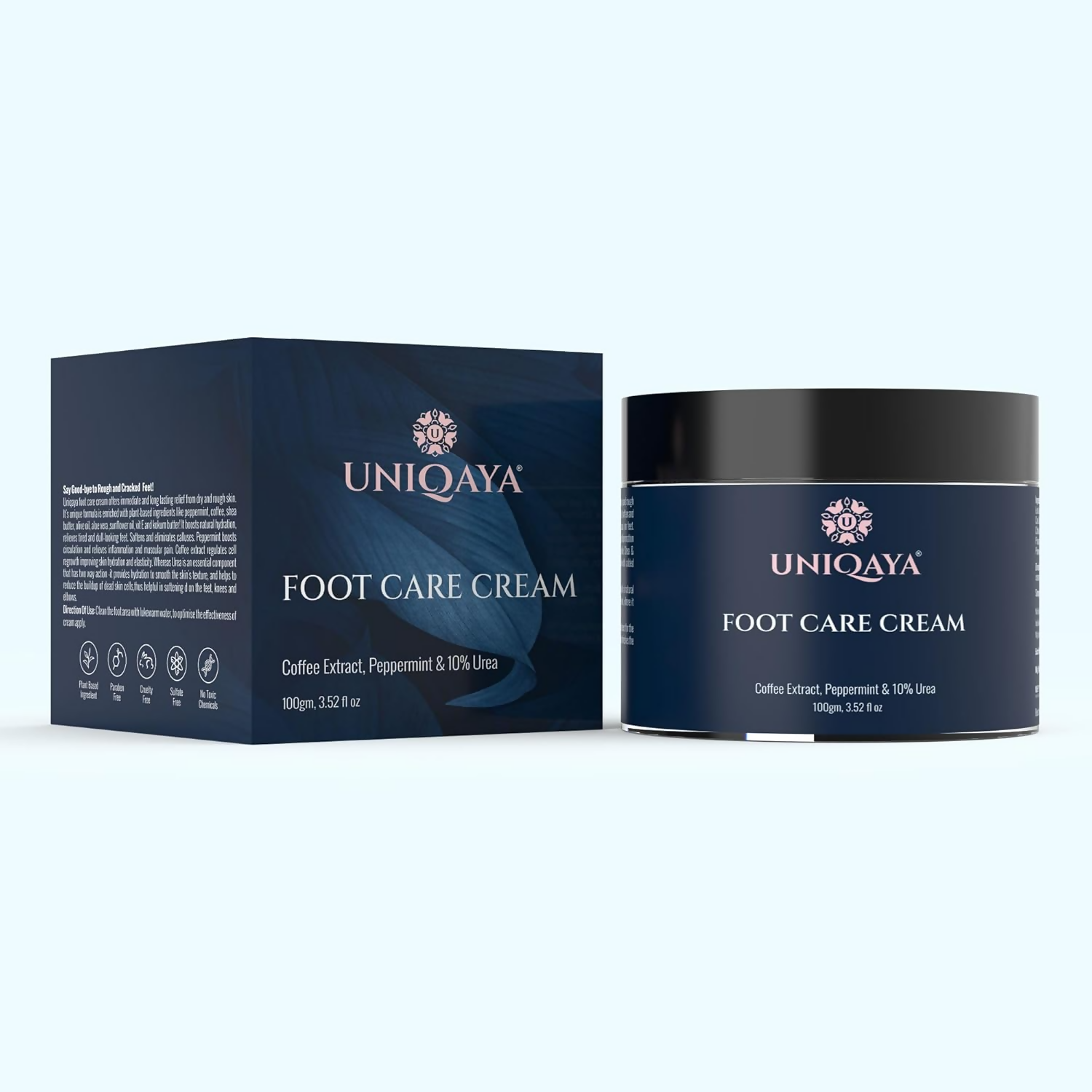 Uniqaya Foot Care Cream Repairs Cracked Heel - Distacart