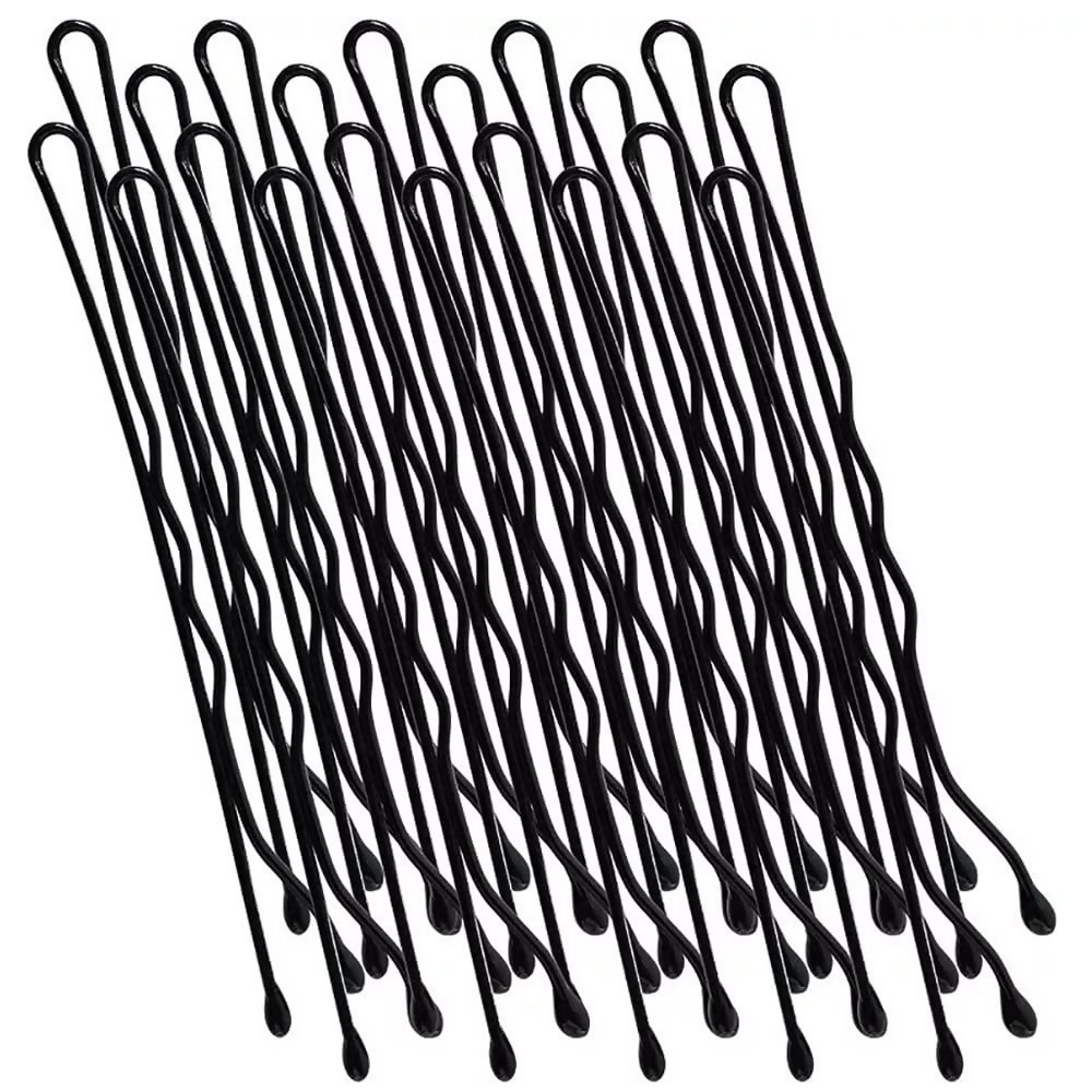 Bronson Professional Bobby Hair Pins Big Thick Black Ball Tip Metal - Dista