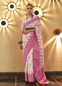 Thumbnail for Trendy Weaving Silk Orchid Pink Designer Saree - Emponline - Distacart