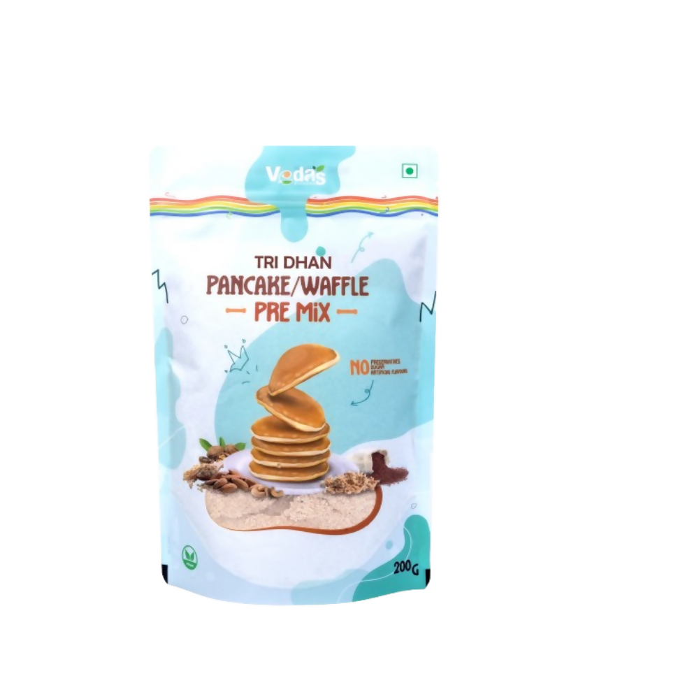 Vedas Kitchen Tri Dhan Waffle/Pancake Premix - Dista