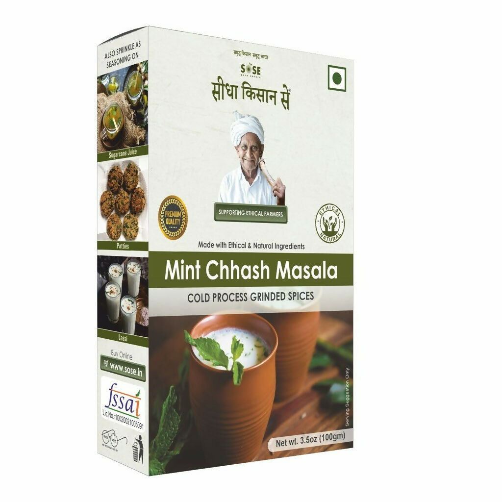 Gir Sidha Kisan Se Natural Mint Chhash Masala - Distacart