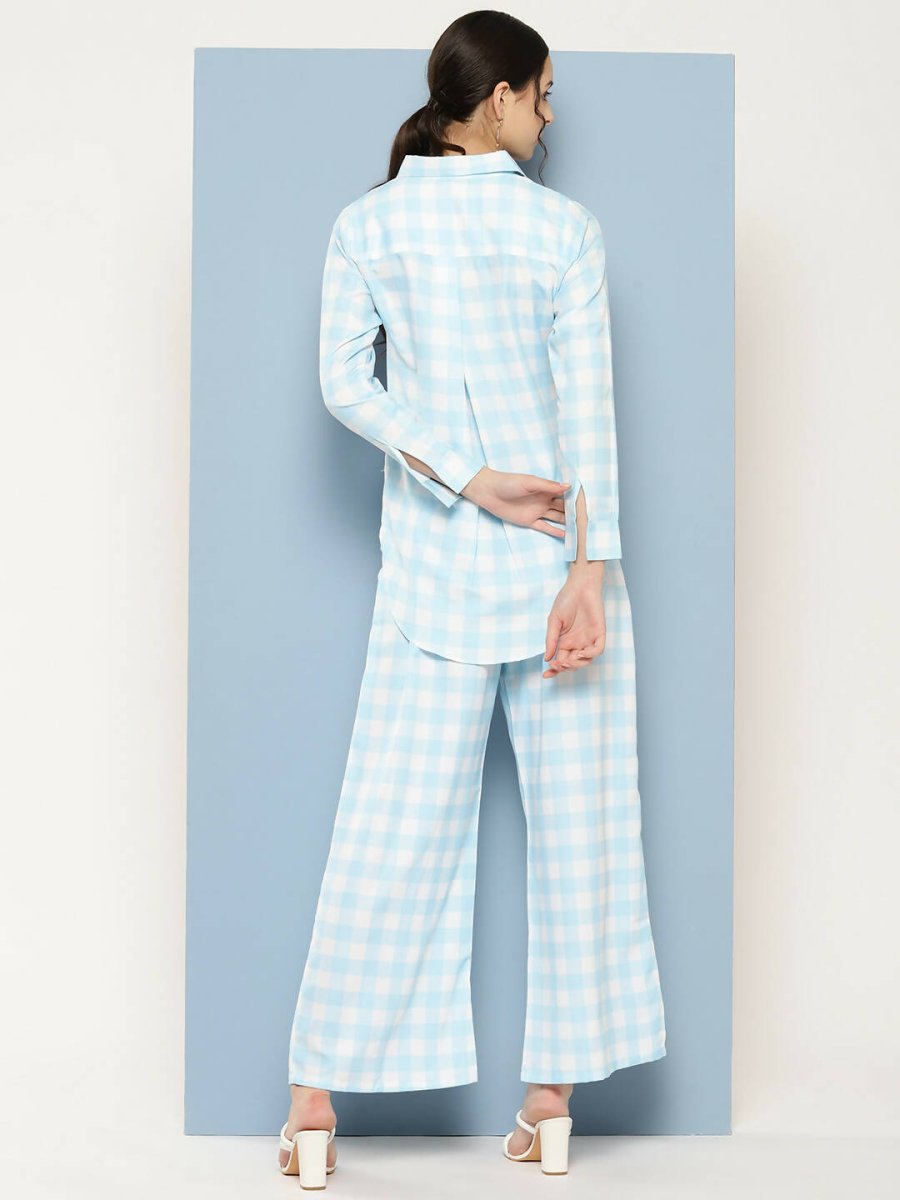 Ahalyaa Womens Co-ords - Blue - Distacart