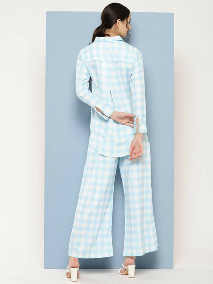 Ahalyaa Womens Co-ords - Blue - Distacart