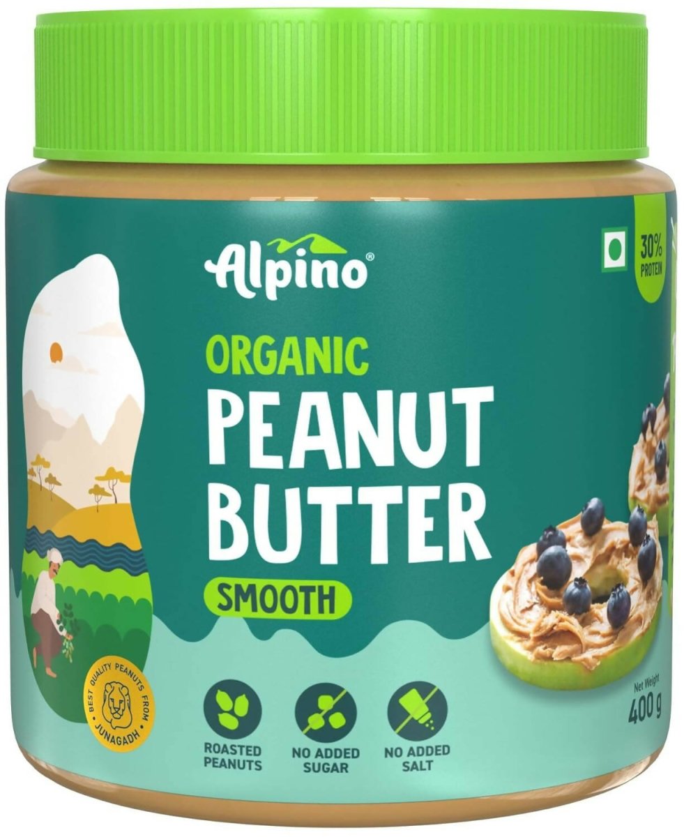 Alpino Organic Natural Peanut Butter Smooth - Distacart