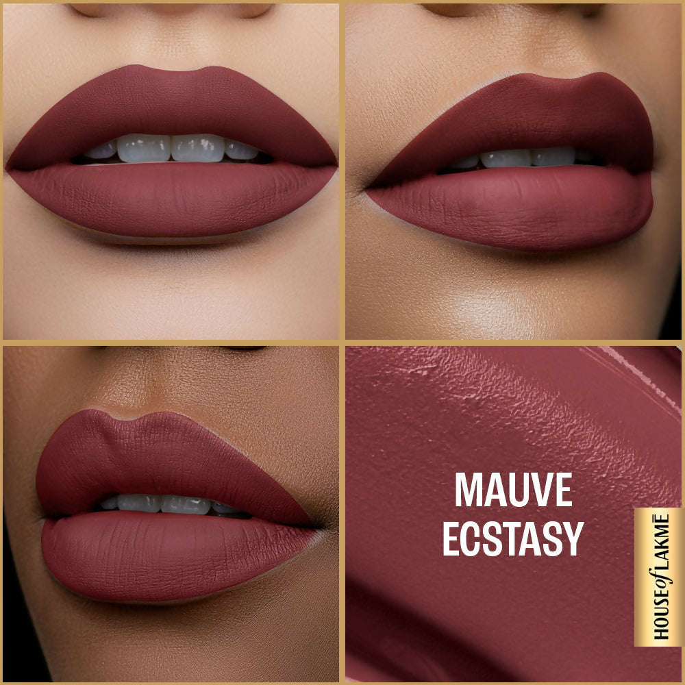Lakme Ultimate Glam Matte Liquid Lipstick - Muave Ecstasy