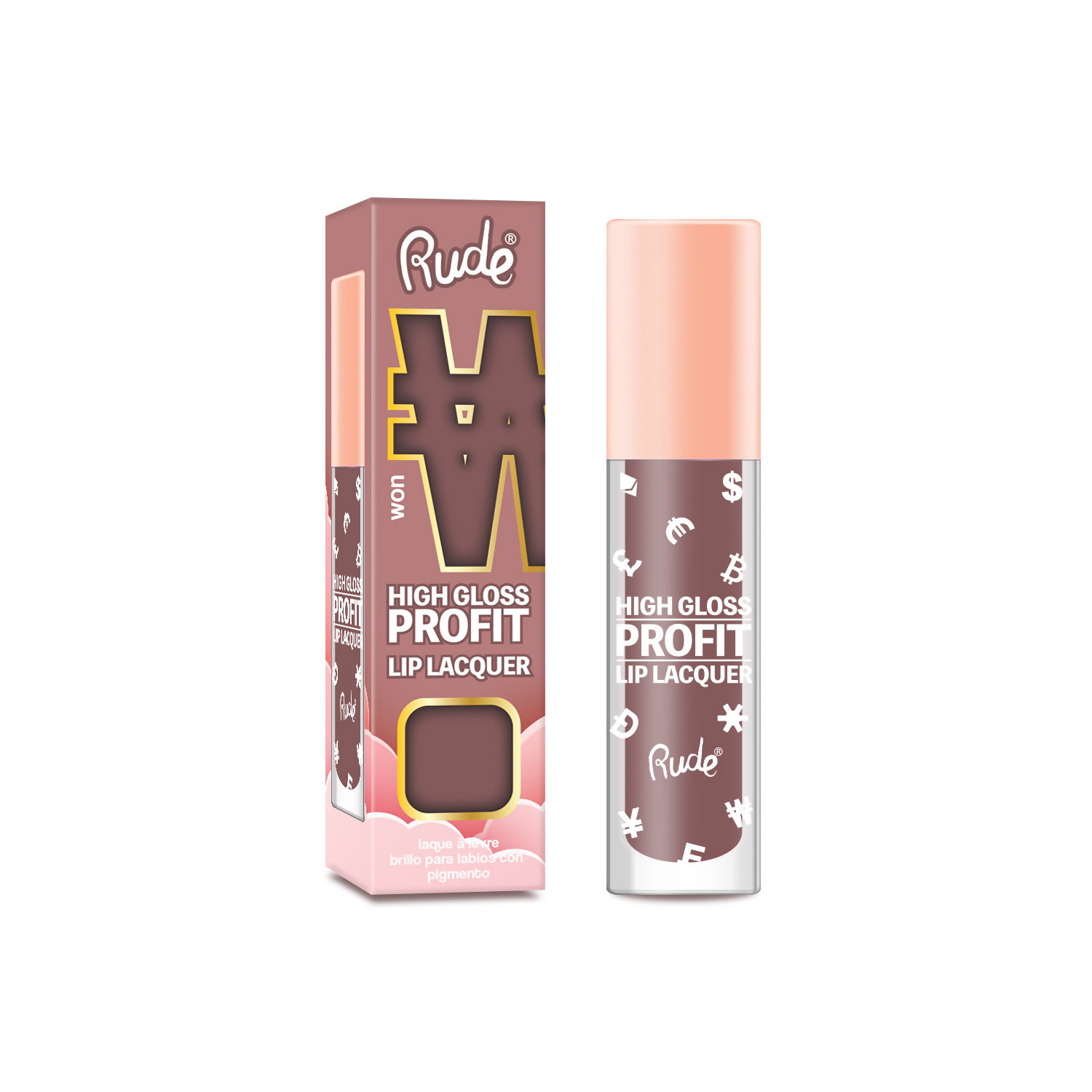 Rude Cosmetics High Gloss Profit Lip Lacquer - Won - Distacart