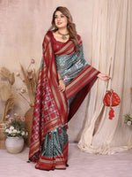 Thumbnail for Aastha Fashion Grey Soft Silk Weaving Saree - Distacart