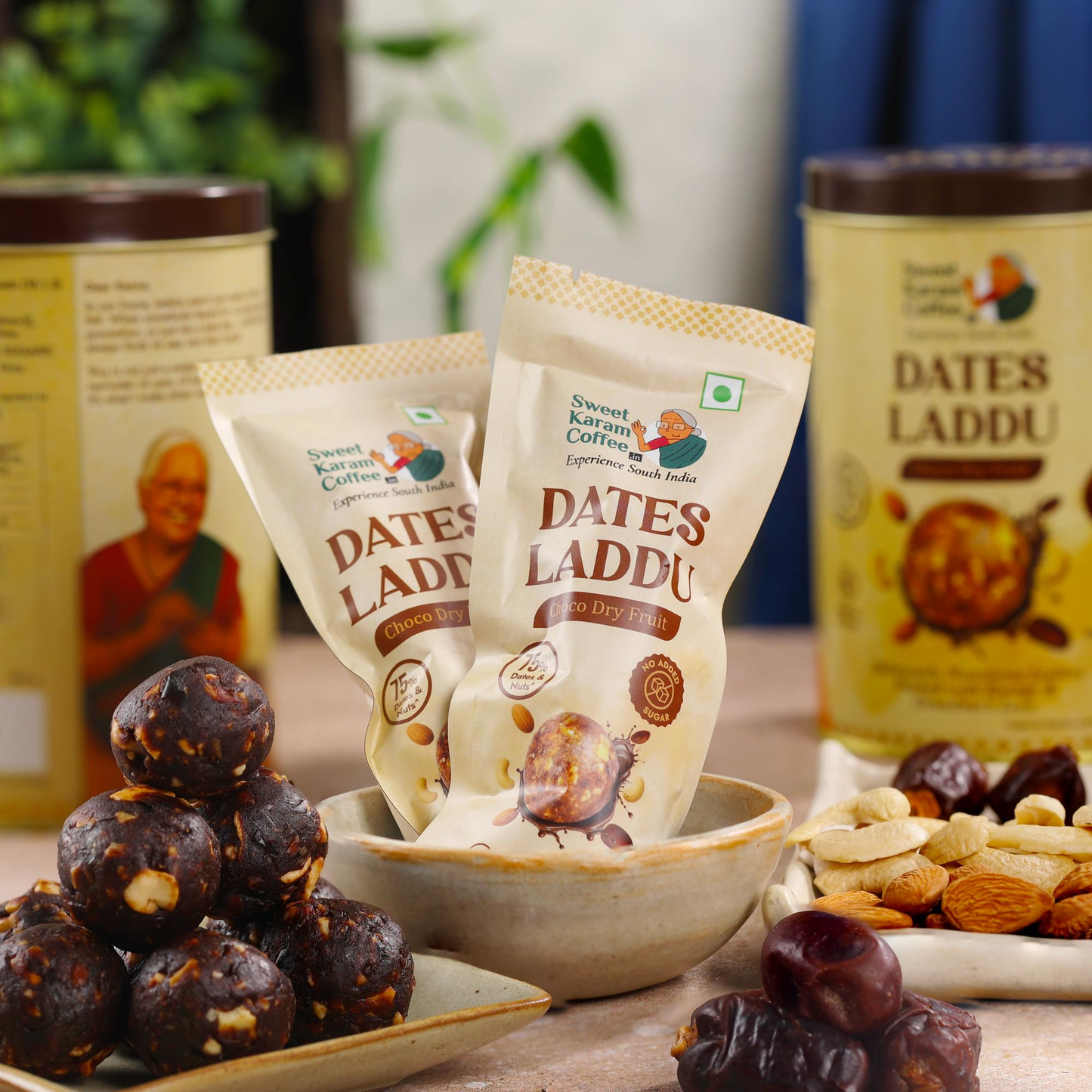 Sweet Karam Coffee Dates Laddu Pouch - Dista