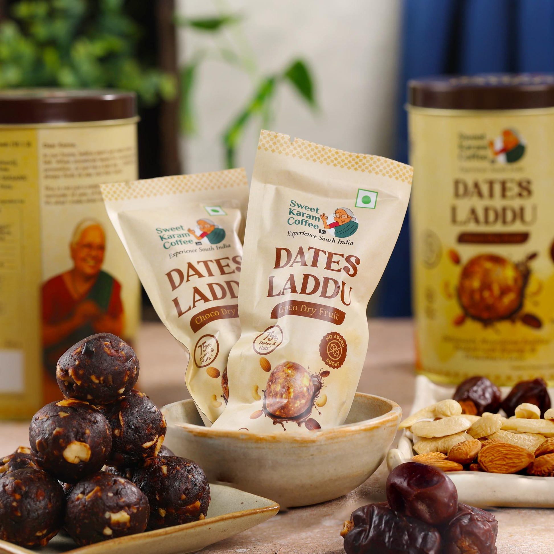 Sweet Karam Coffee Dates Laddu Pouch - Dista