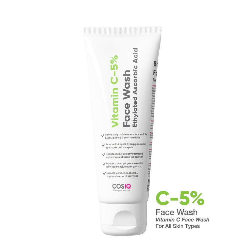 Cos-IQ Vitamin C-5% Brightening and Glow Face Wash - Distacart