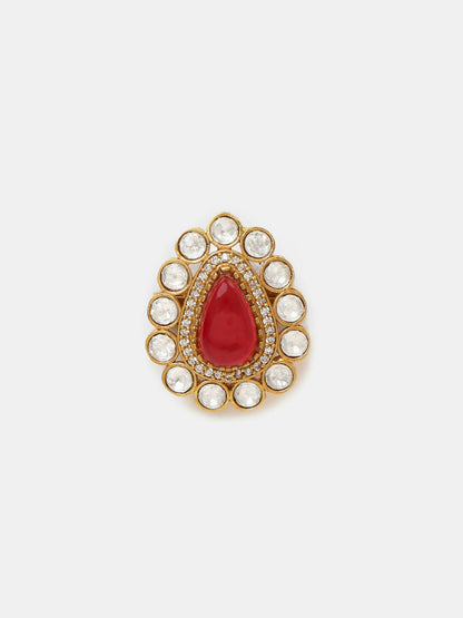 Ruby Raang Teardrop Brooch - Distacart