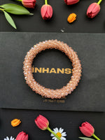 Thumbnail for Inhanns Unisex Crystal Bloom – Adjustable Crystal Bead Bracelets - Peach - Distacart