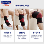 Thumbnail for Hansaplast Active Knee Support for Men & Women (Pair) - Distacart