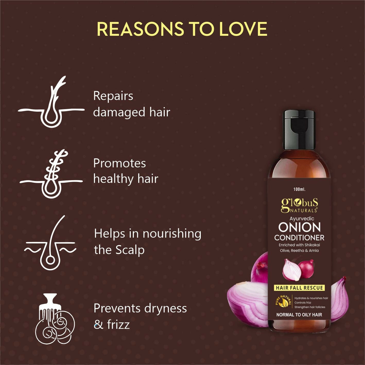 Globus Naturals Onion Conditioner AMBER - Distacart