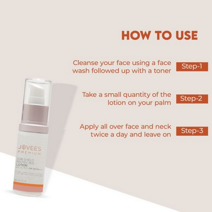 Jovees Premium Sun Shield Protective Lotion SPF 40 PA+++ - Distacart