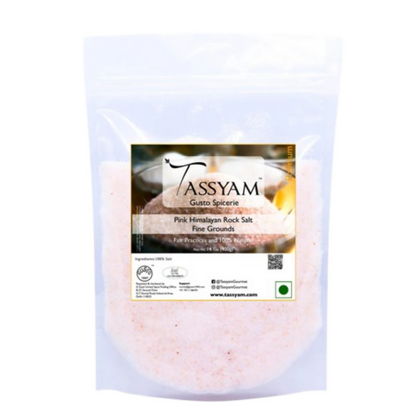Tassyam Organics Pink Himalayan Rock Salt Fine Grounds - Distacart