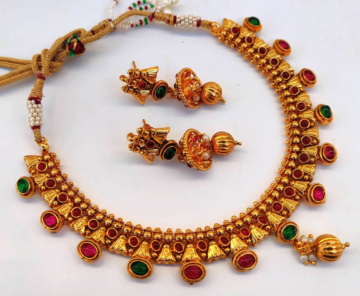 Kemp Antique Multicolor Necklace Set - Distacart