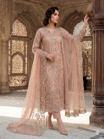Thumbnail for Teeya Creation Womens New Net With Heavy Embroiedery With Sequence Work Kurta Set - Dista