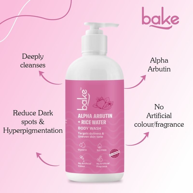 Bake Alpha Arbutin Body Wash - Distacart