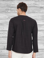 Thumbnail for Even Apparels Men's Rayon Black Kurta - Distacart