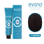 Thumbnail for Evano Professional Creme Hair Colour Brown for Women & Men - Distacart