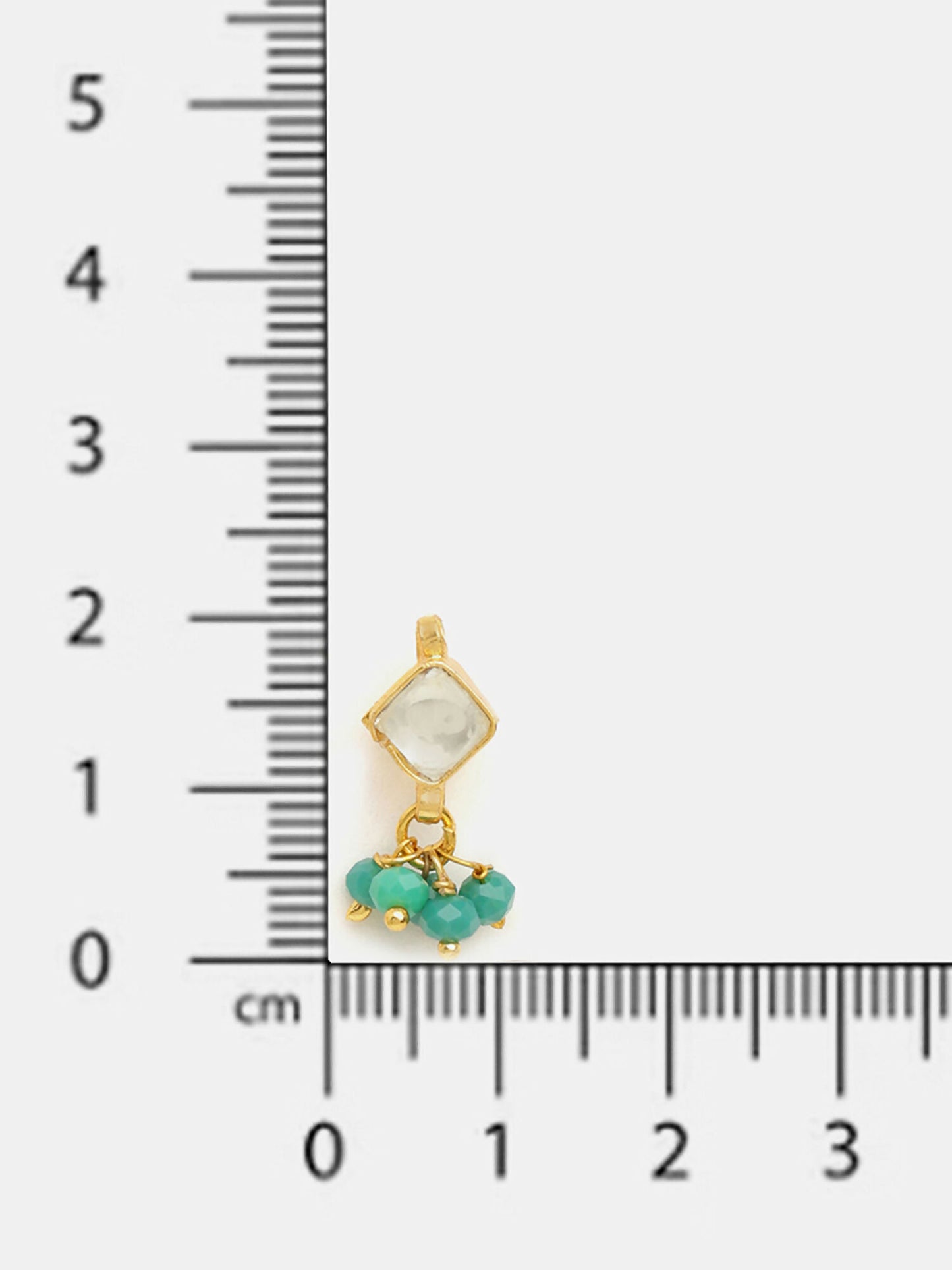 Ruby Raang Diamond Pearl Dangling Earrings - Distacart