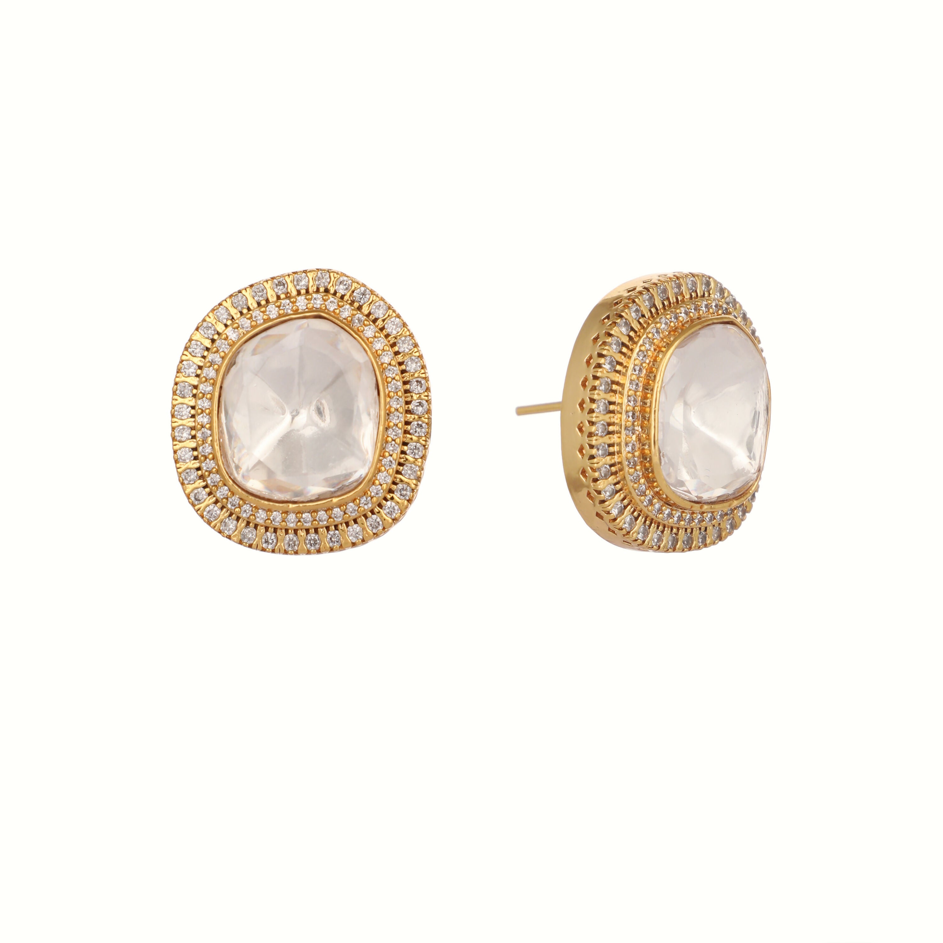 Nuyug Golden Spark Anti Tarnish studs