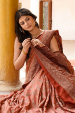 Thumbnail for Joban Fashion Amber Crepe Chiffon Pure Handloom Banarasi Silk Saree
