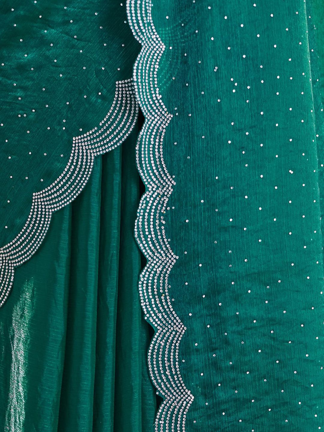 kasee Embellished Beads and Stones Pure Silk Saree - Distacart