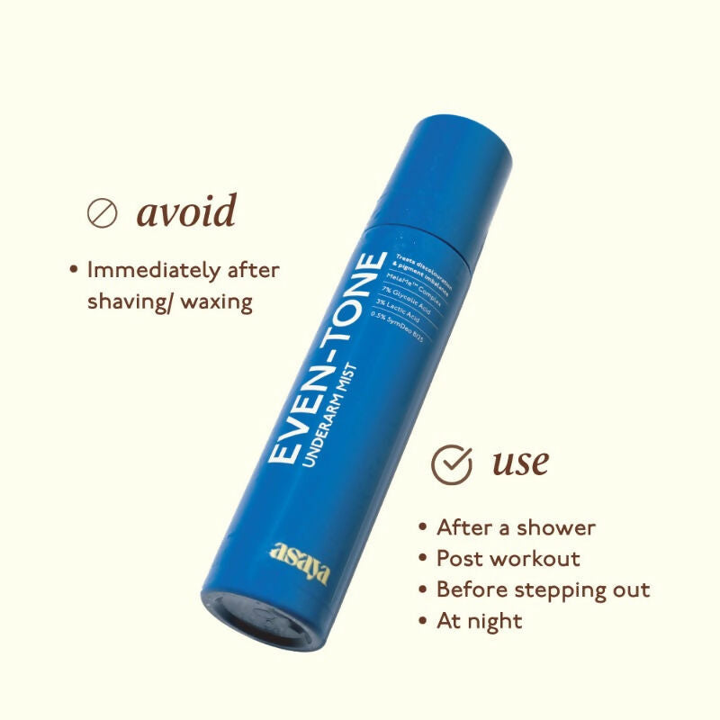 Asaya Depigmentation Underarm Mist for Dark Underarms with MelaMe Complex - Distacart