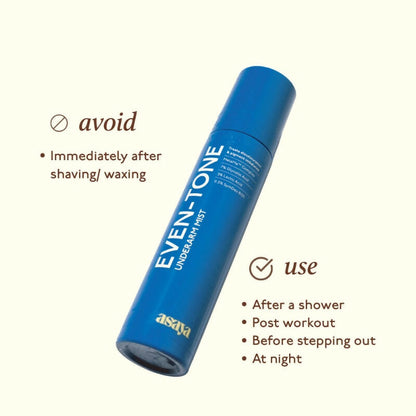 Asaya Depigmentation Underarm Mist for Dark Underarms with MelaMe Complex - Distacart