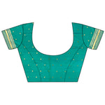 Thumbnail for Joban Fashion Sea Green Banarasi Soft Silk Woven Saree