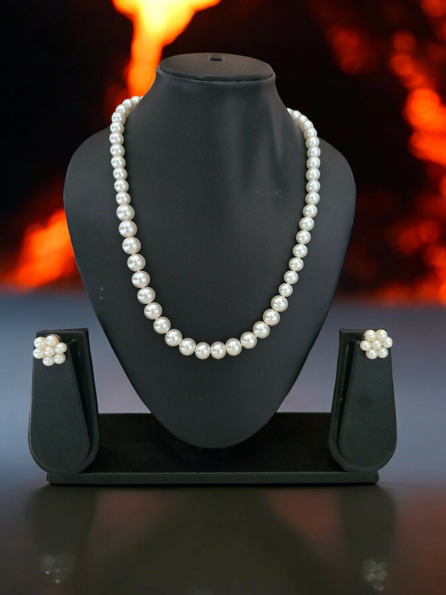 Inhanns Spectrum Everyday Pearl Sets - Single Strand - White - Distacart