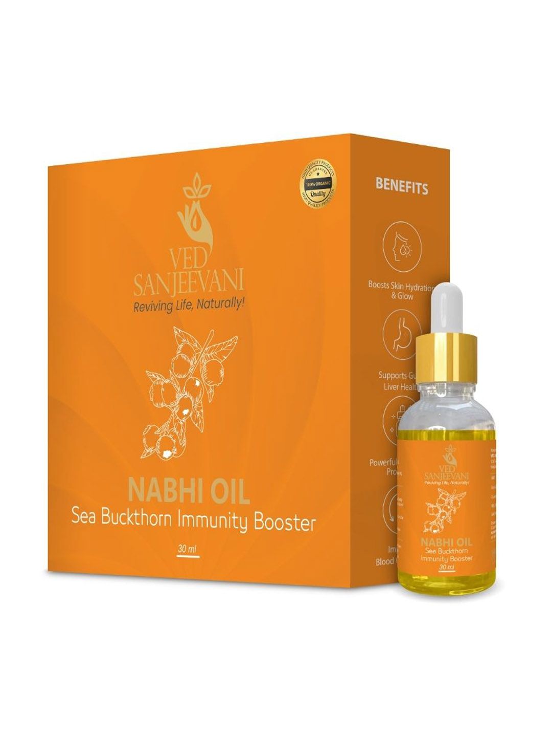 Ved Sanjeevani Seabuckthorn Nabhi Oil - Dista