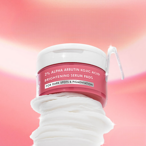 mCaffeine Clear Glow 2% Alpha Arbutin Kojic Acid Brightening Serum Pads - Distacart