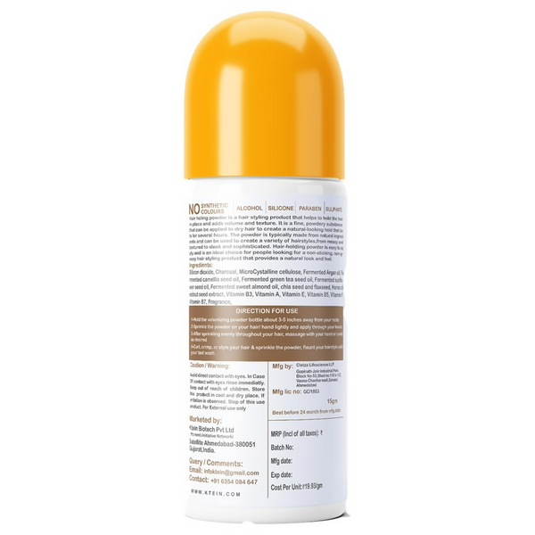 Ktein Natural 100% Plant Based Hair Styling Powder - Distacart