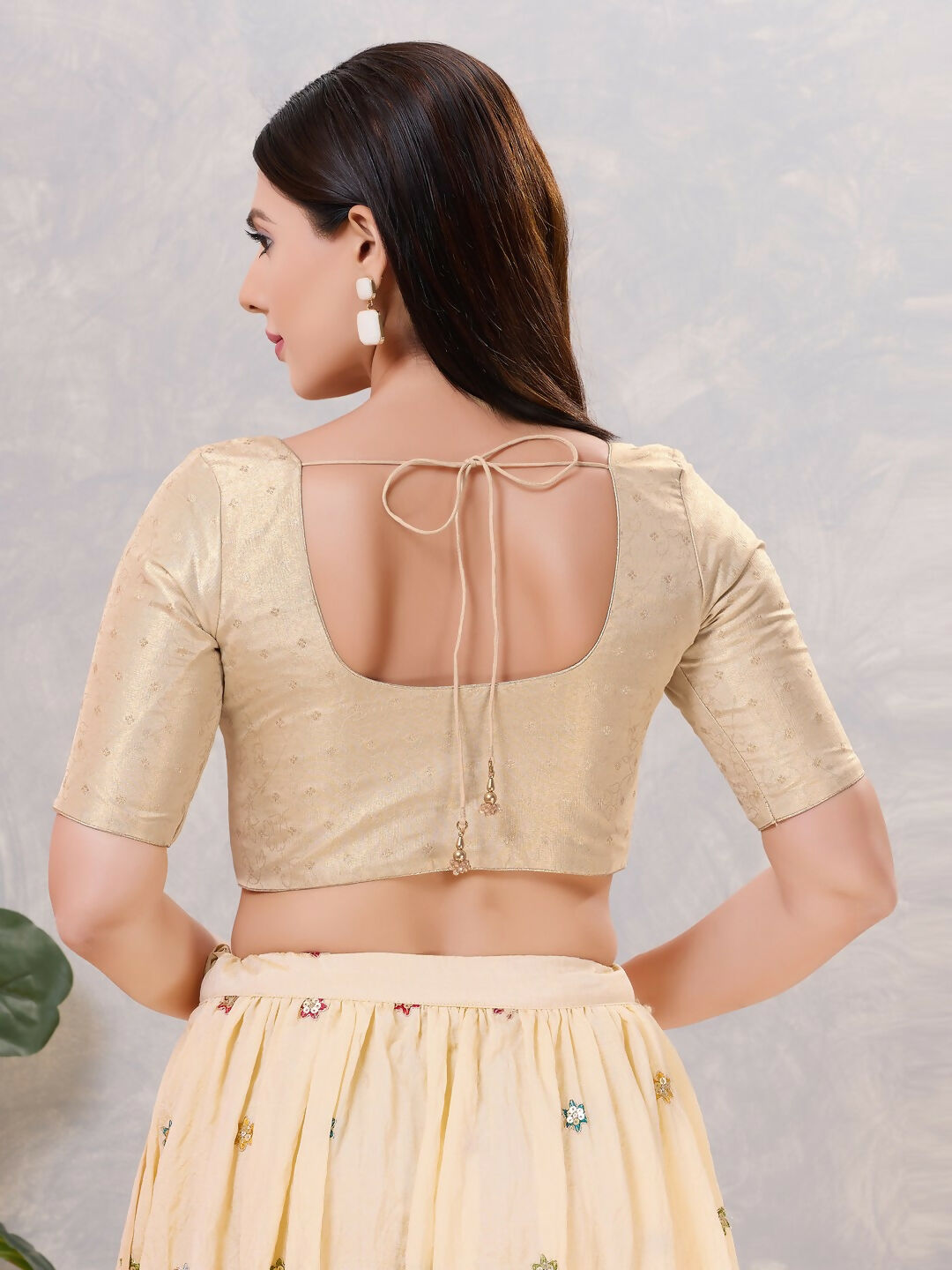 Joban Fashion Women Silk Gold Stitched Blouse - Distacart