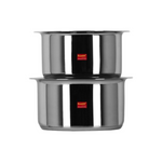 Thumbnail for Sumeet Stainless Steel Induction Bottom Induction & Gas Stove Friendly Container Set - Dista