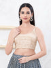 Joban Fashion Gold Shift Sleeveless Back Open Blouse - Dista