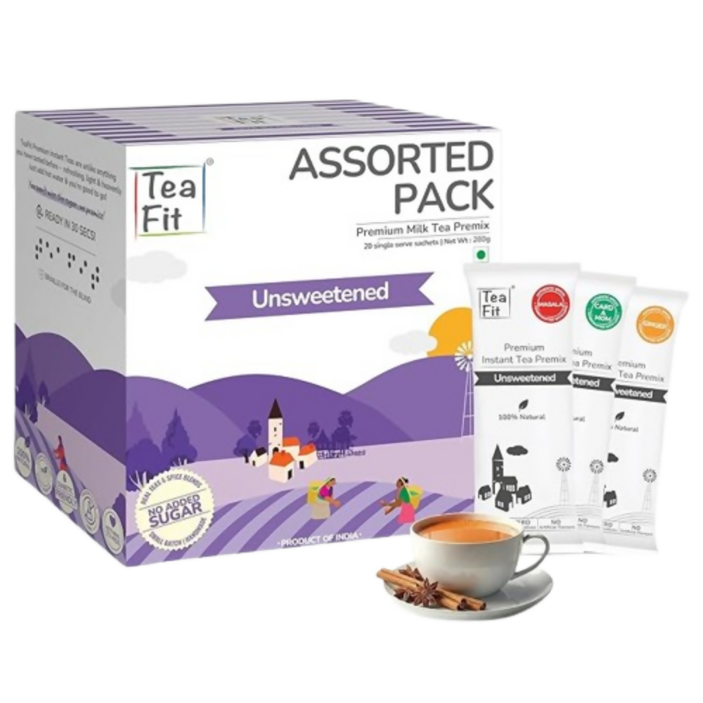 TeaFit Premium NO SUGAR Instant Assorted Tea Premix - Distacart