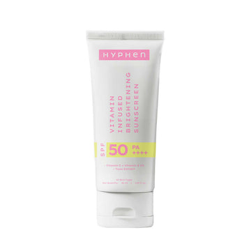 Hyphen By Kriti Sanon Vitamin Infused Brightening Sunscreen SPF 50 PA++++, Brightenens Skin, Reduces Dark spots & Pigmentation, No White Cast - Distacart