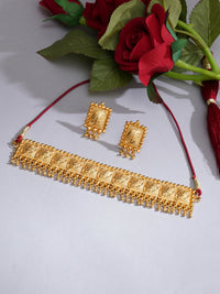 Thumbnail for Gold plating jewellery set (Gold) - Ruby Raang - Distacart