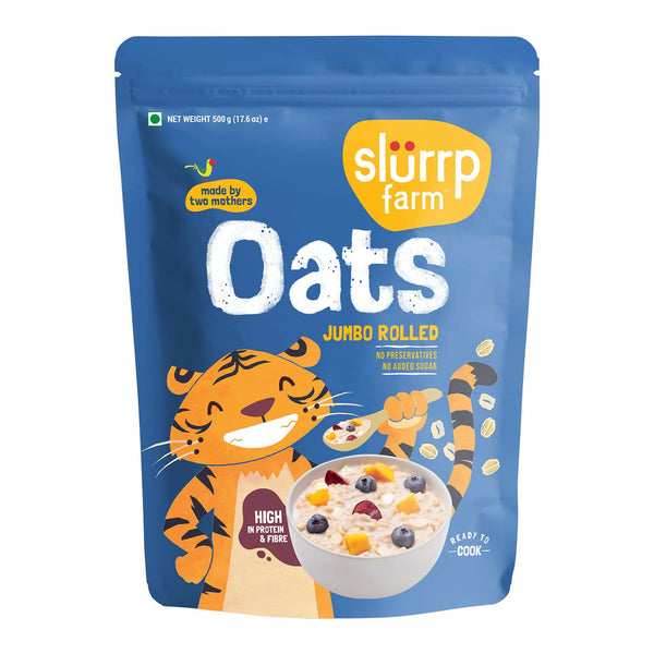 Slurrp Farm Rolled Oats (Jumbo Rolled) No Added Sugar - Distacart